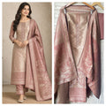Premium Shimmer Giraffe silk woven Unstitched Designer Suit Set