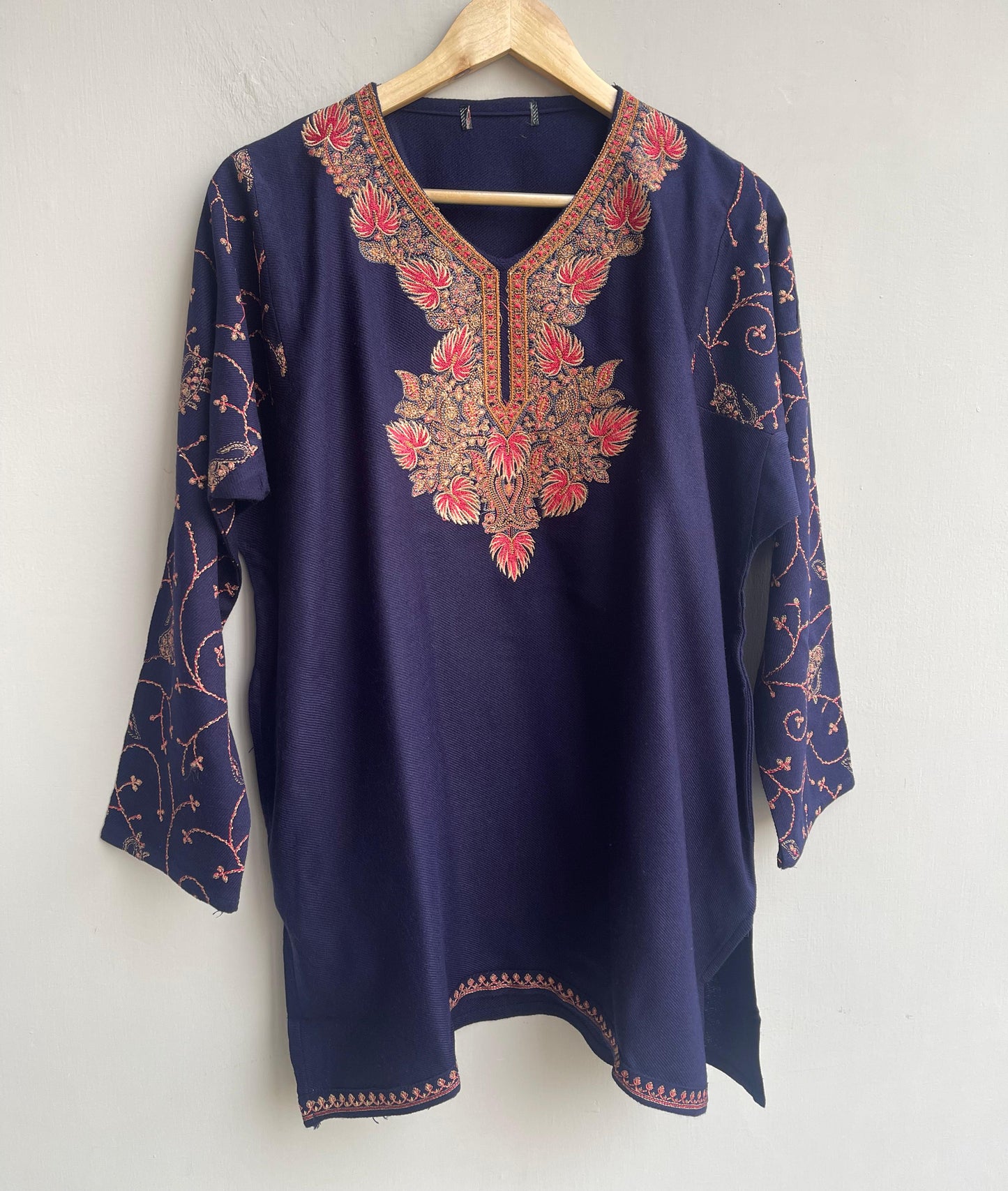 Kashmiri pheron short kurta coord set Rc18361 (c)