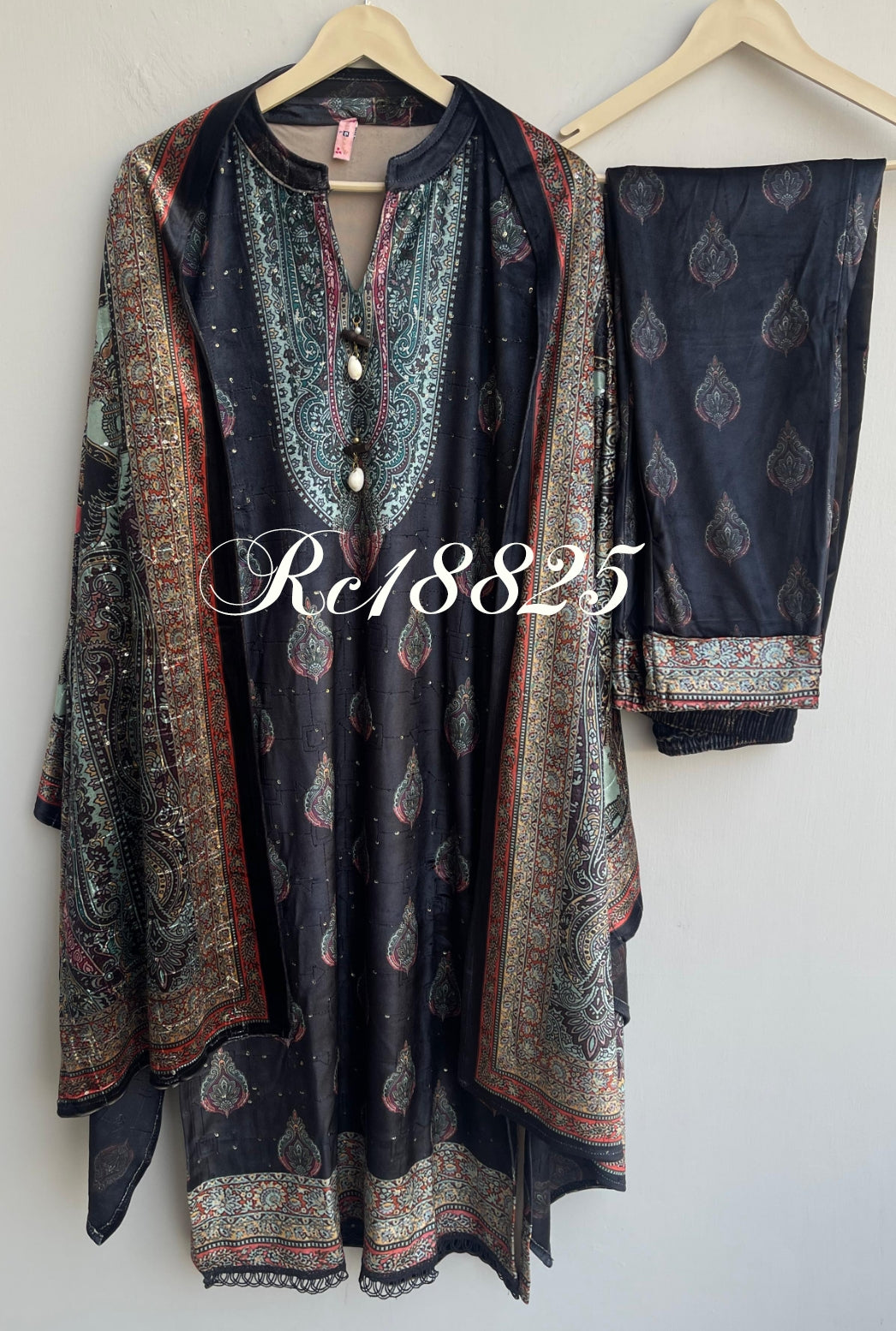 Micra velvet readymade ladies winter suit Rc18825