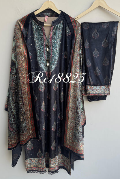 Micra velvet readymade ladies winter suit Rc18825