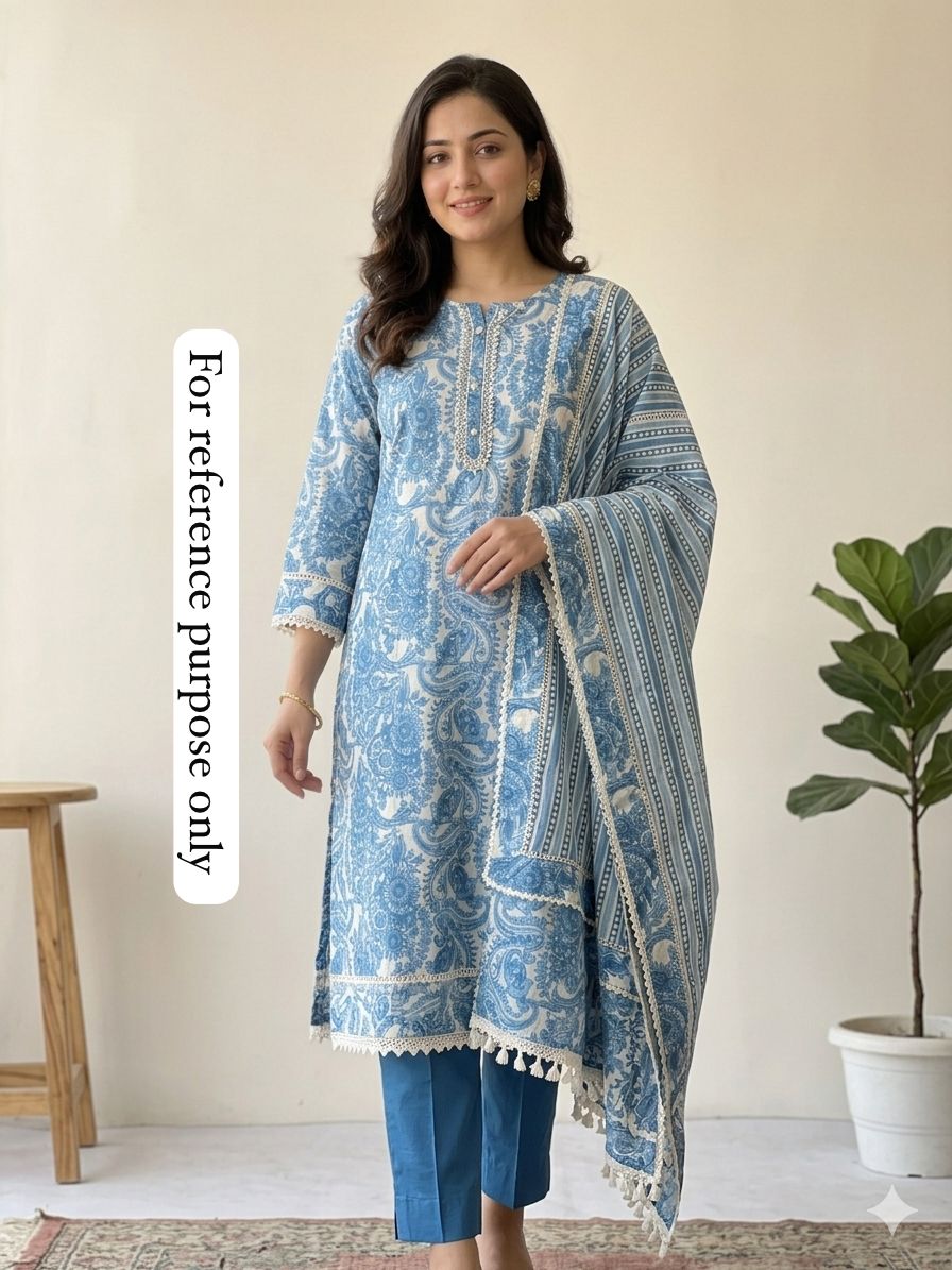 Soft Cotton Printed Unstitched Ladies Suit RC18856 – view 2