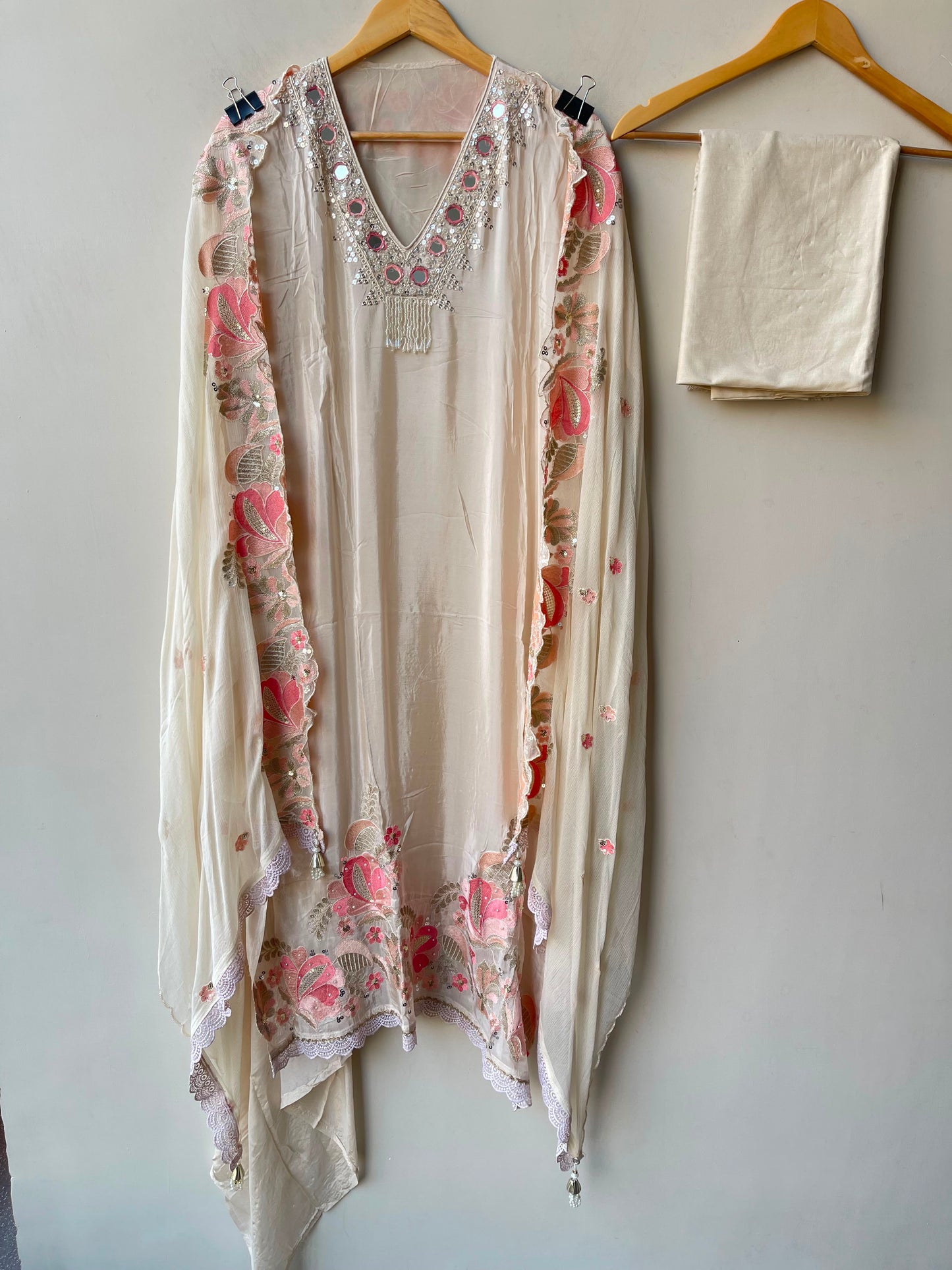 Glass organza unstitched ladies suit Rc19278 (b)