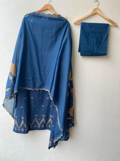 Cotton weaving unstitched ladies suit Rc18986