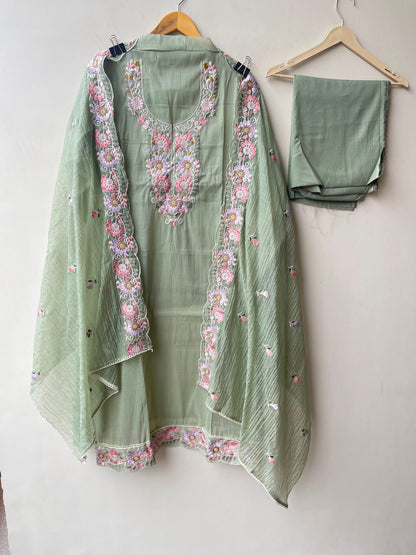 Mul cotton unstitched ladies suit Rc19081