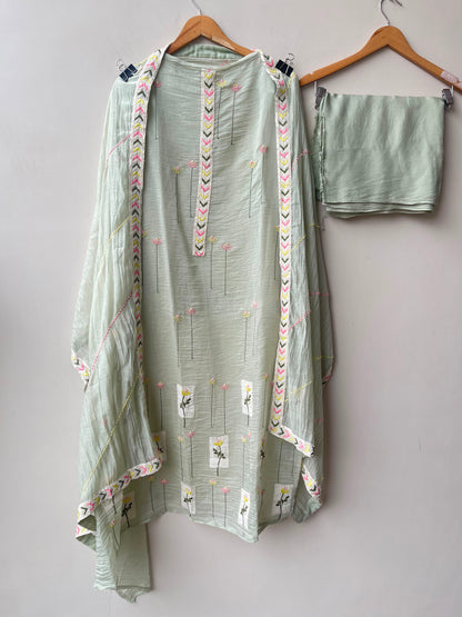 Pure mul cotton unstitched ladies suit Rc19040