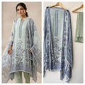 Organza Tuile printed ladies unstitched suit Rc19344