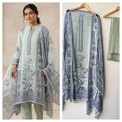 Organza Tuile printed ladies unstitched suit Rc19344