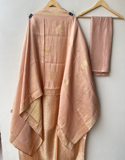 Self Giraffe Silk Weaving Unstitched Designer Suit Set