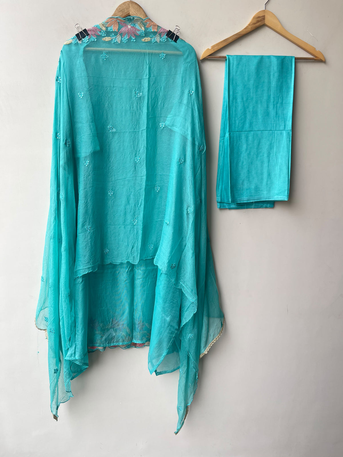 Classy Embroidered Designer Unstitched 3 Pcs Suit Set