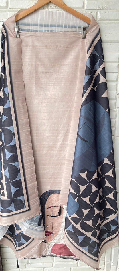 Cotton silk unstitched ladies suit Rc18218