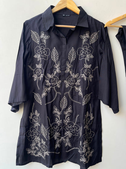 Imported silk stitched ladies coord set Rc19107