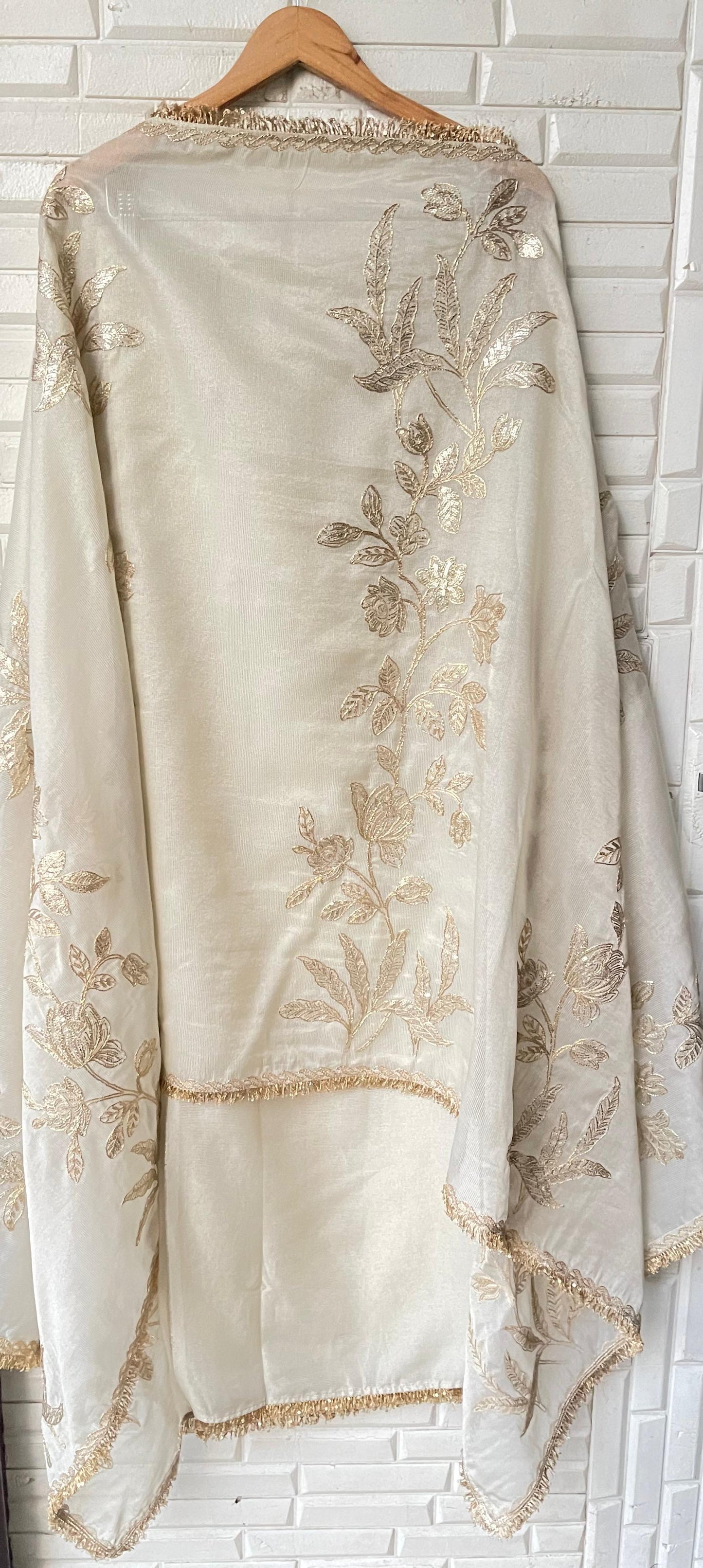 Weaving shimmer silk unstitched ladies suit Rc17689(c)