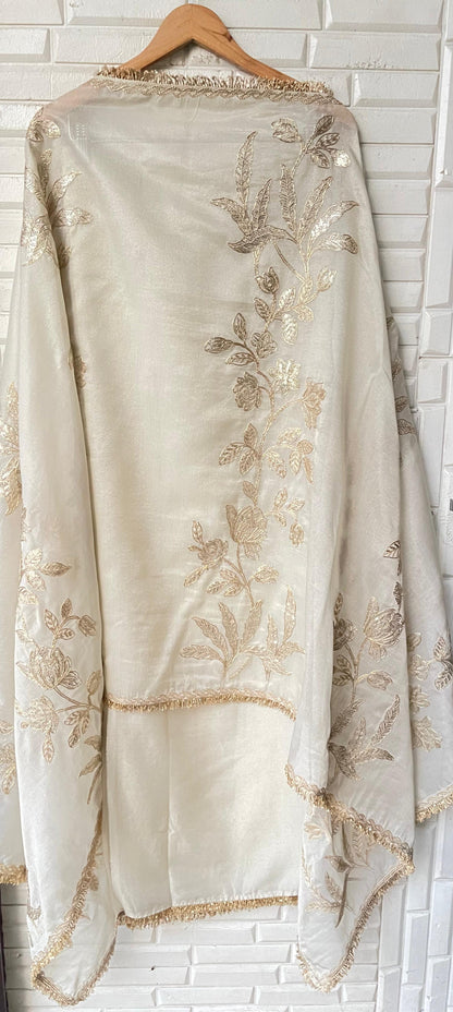 Weaving shimmer silk unstitched ladies suit Rc17689(c)