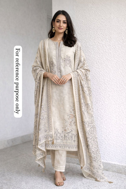 Khaadi Silk Worli Art Ladies Unstitched Suit RC-18558 – view 2