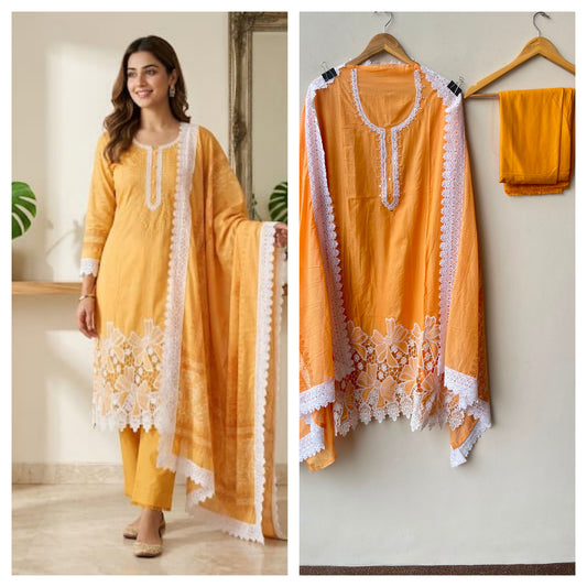Mul chanderi unstitched ladies suit Rc19239