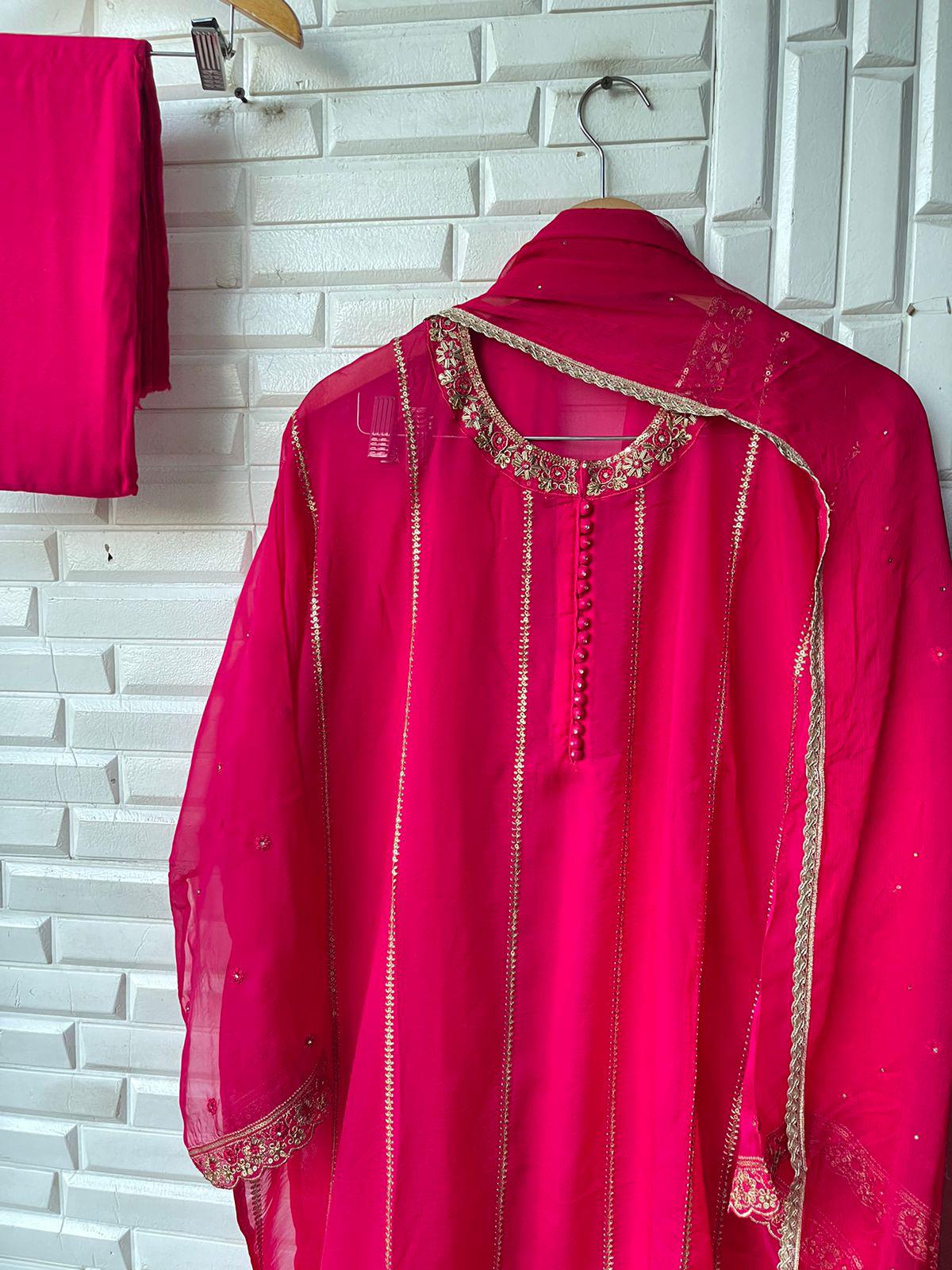 Organza semi stitched ladies suit Rc17361 (b)
