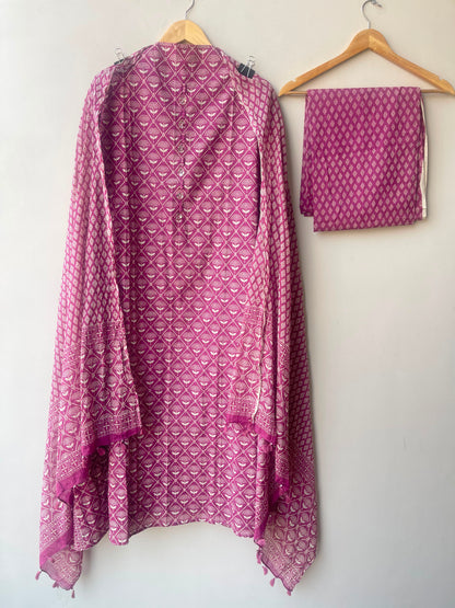 Pure cotton printed ladies unstitched suit Rc19006
