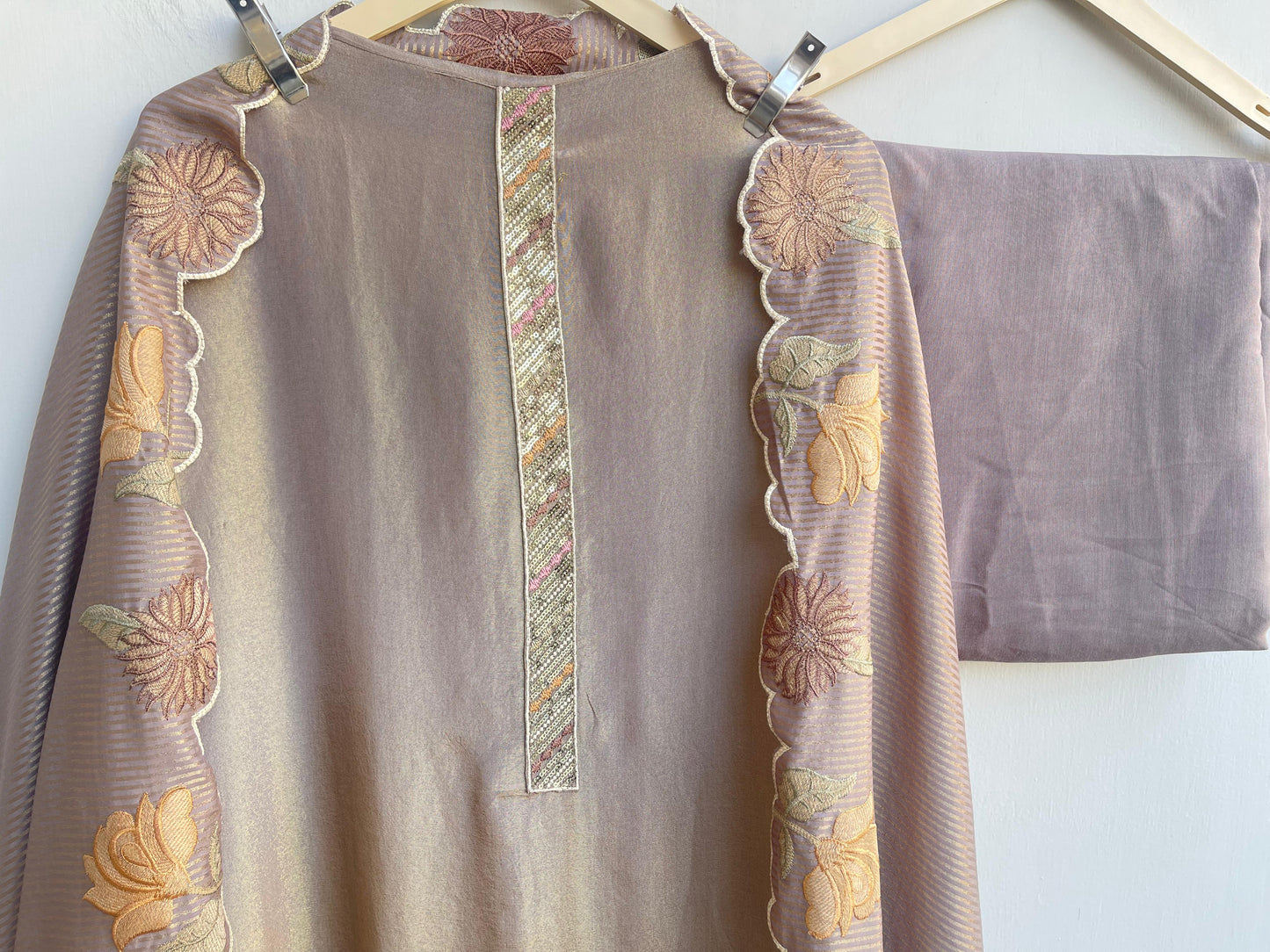 Shimmer silk unstitched ladies suit Rc18846 (b)