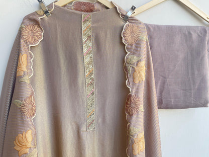 Shimmer silk unstitched ladies suit Rc18846 (b)