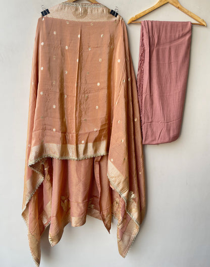 Banarasi shimmer silk ladies unstitched suit Rc19303 (b)