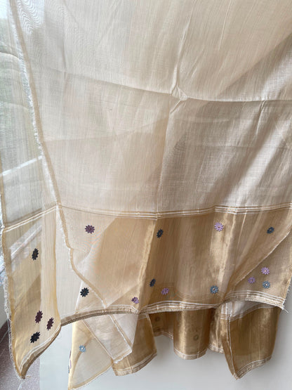 Banarasi mul chanderi ladies unstitched suit Rc19084