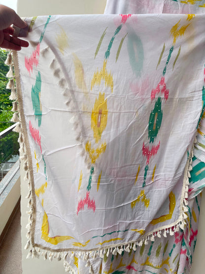 Mul Chanderi printed ladies unstitched suit Rc19237 (c)