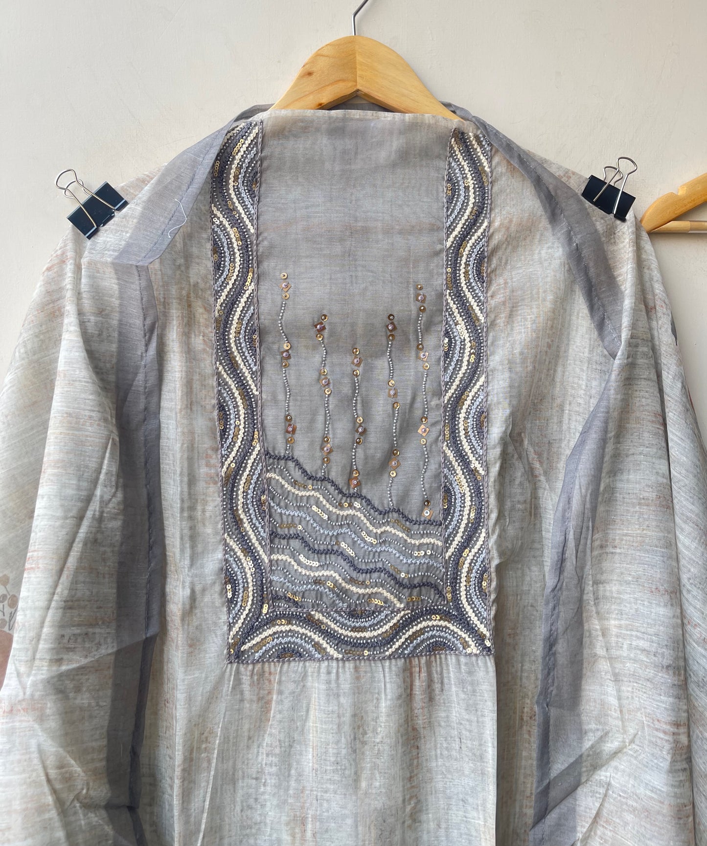 Pure self mul chanderi ladies unstitched suit Rc19169