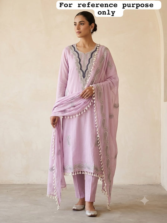 Organza fabric unstitched ladies suit Rc19027 (b)