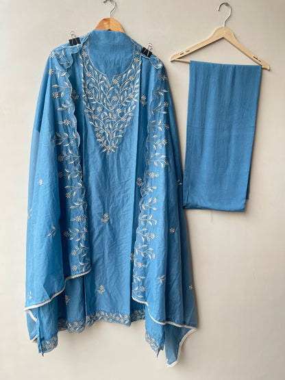Mul chanderi unstitched ladies suit Rc19080