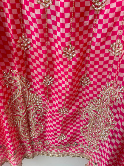 Mul chanderi printed ladies unstitched suit Rc19238