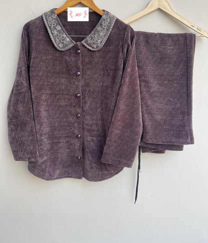 Readymade ladies winter velvet coord set Rc18839