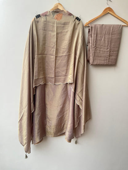 Soft shimmer silk unstitched ladies suit Rc18913