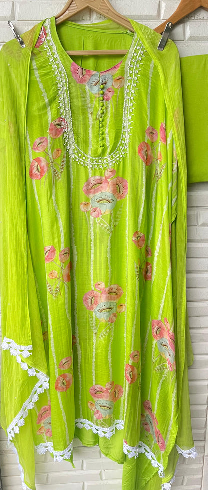 Muslin unstitched ladies suit Rc17608