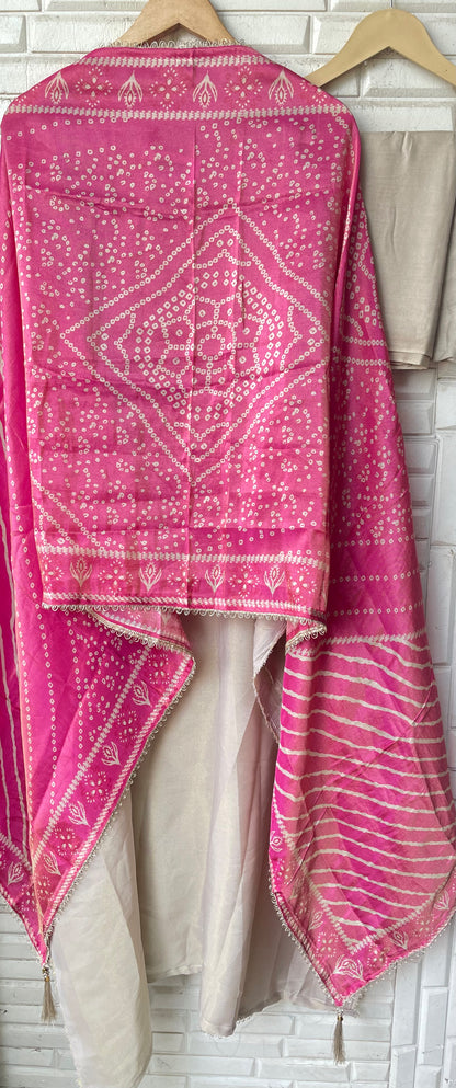 Premium Shimmer Silk Woven Unstitched Designer Suit Set