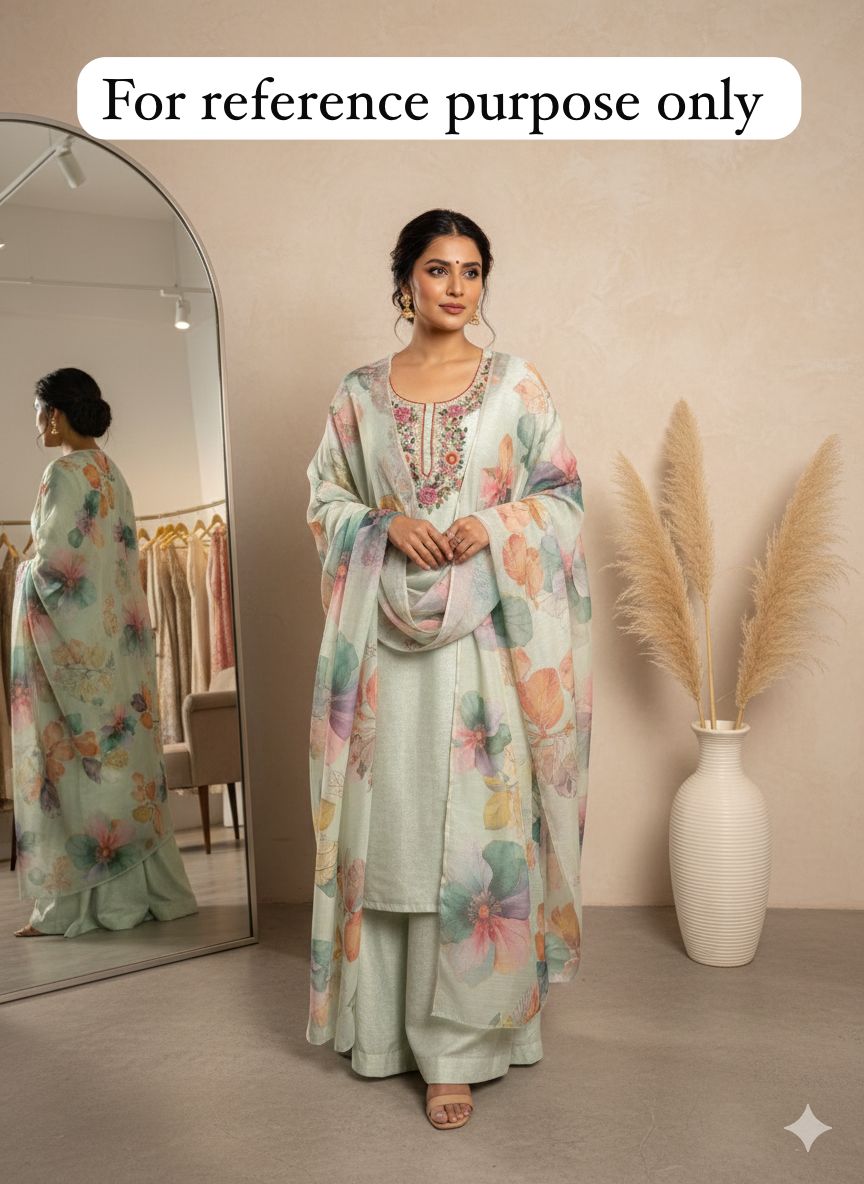 Shimmer linen unstitched ladies suit Rc18474 (a)