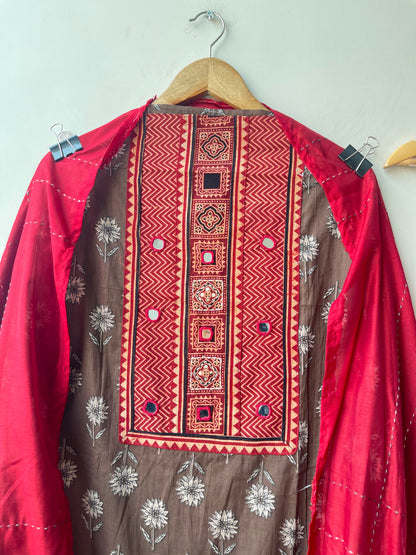 Cotton printed unstitched ladies suit Rc18982