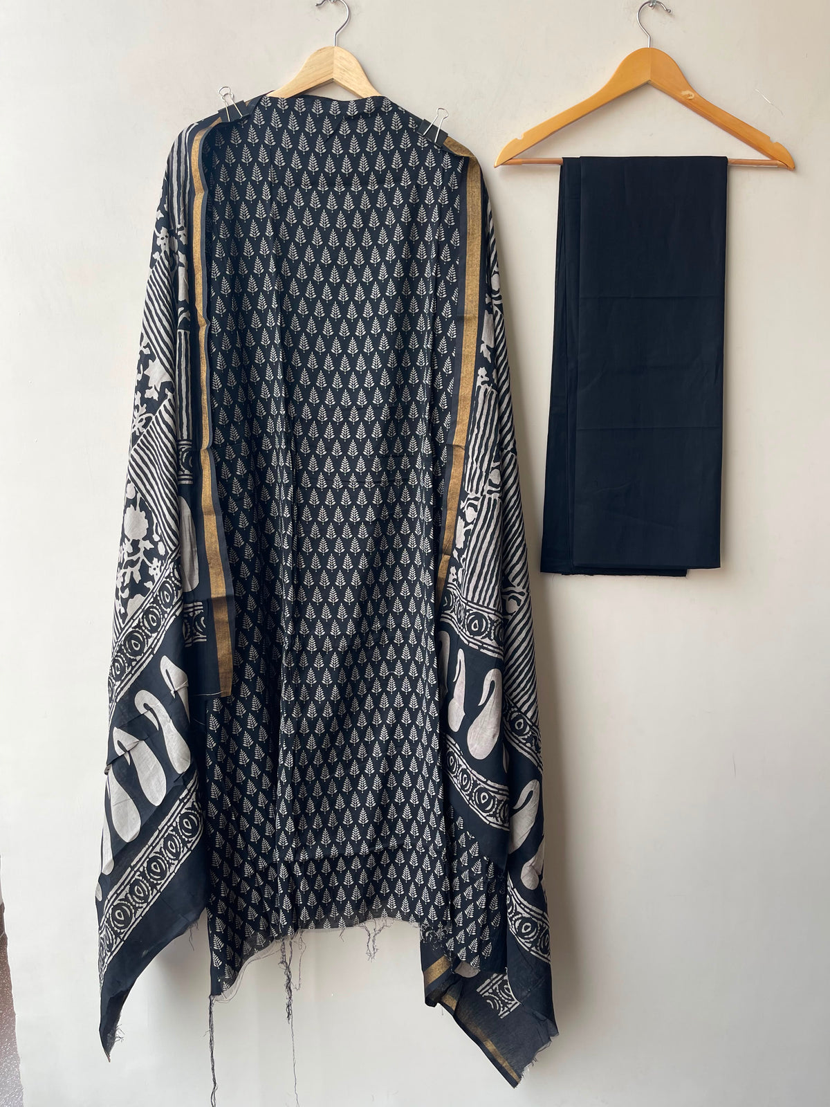Maheshwari cotton chanderi printed unstitched ladies suit Rc19284 (c)