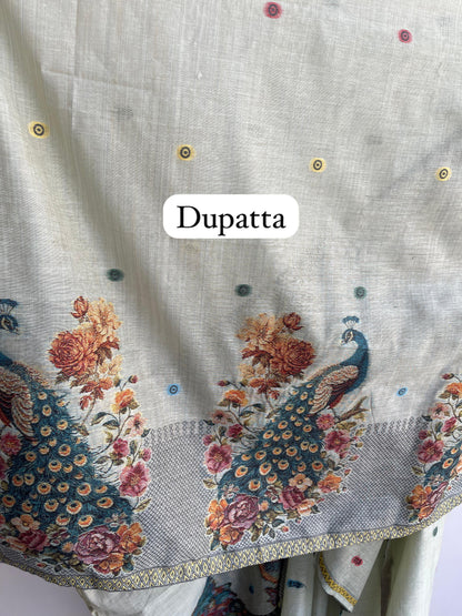 Self Linen Weaved Unstitched Ladies Suit RC-18509 (a) – view 6