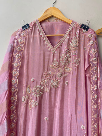 Shimmer silk unstitched ladies suit Rc19203 (b)