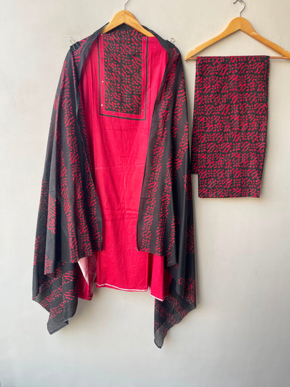 Cotton printed unstitched ladies suit Rc19281 (a)