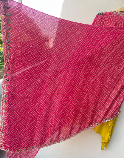 Exquisite Banarasi Organza Unstitched Salwar Suit Designer 3 Pcs Set