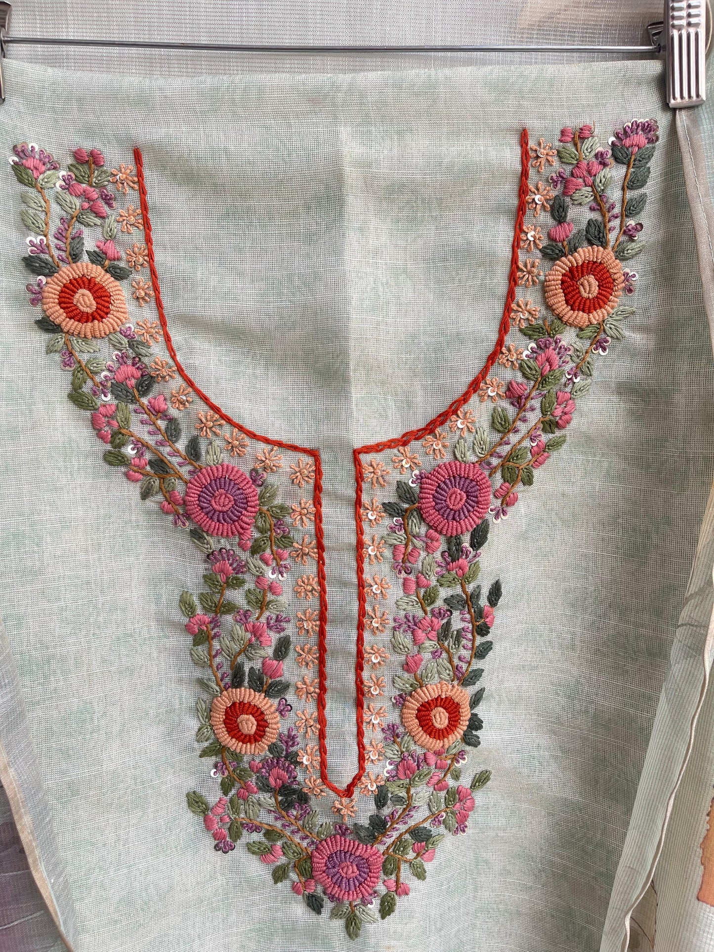 Shimmer linen unstitched ladies suit Rc18474 (a)