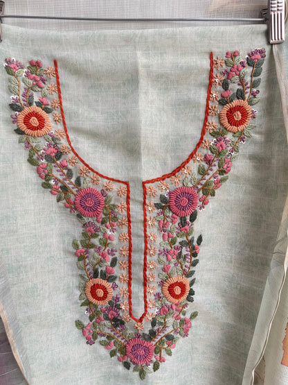 Shimmer linen unstitched ladies suit Rc18474 (a)