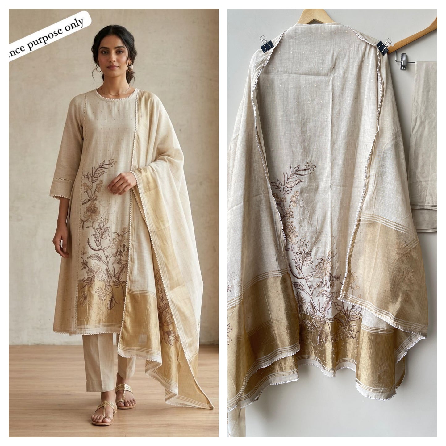 Soft banarasi weaving mul chanderi unstitched ladies suit Rc18921