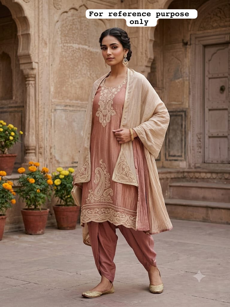 Crushed shimmer tissue ladies unstitched suit Rc19317