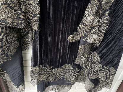 Micra crushed velvet unstitched ladies suit Rc18226