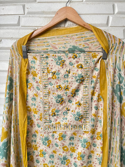 Cotton unstitched ladies suit Rc17221