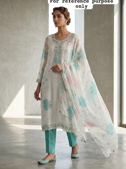 Soft organza fabric ladies unstitched suit Rc19138 (a)