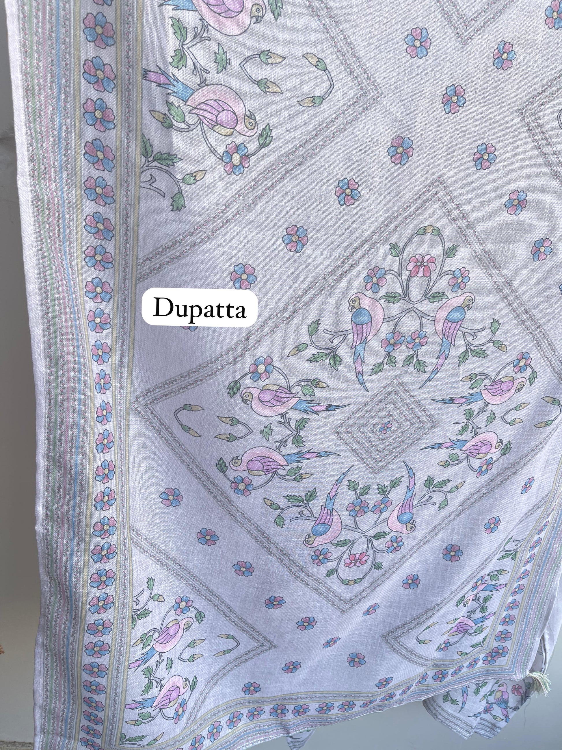 Soft Jute Linen Unstitched Ladies Suit RC-18347 – view 5