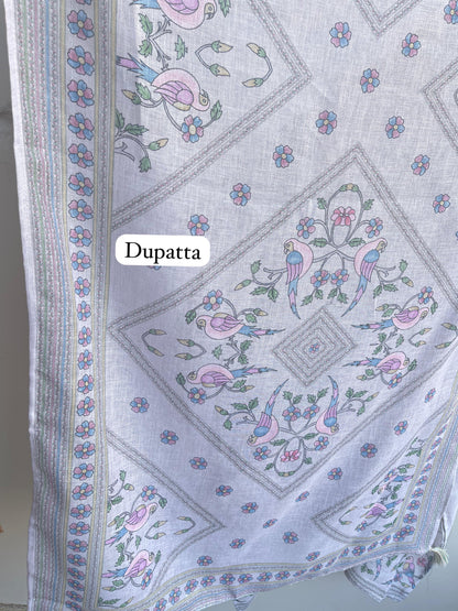 Soft Jute Linen Unstitched Ladies Suit RC-18347 – view 5